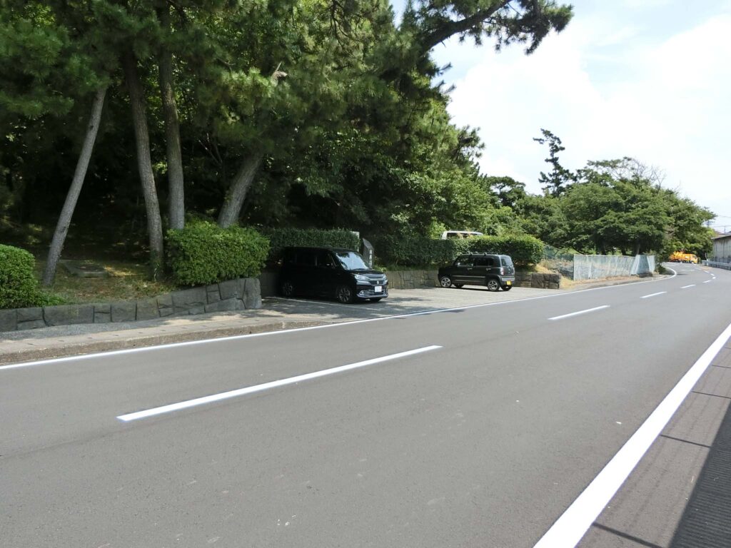 富士と港の見える公園駐車場